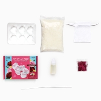 Аромасаше своими руками. Набор для создания ароматической фигурки из соевого воска «Сердечки с блестками» Аромасаше своими руками. Набор для создания ароматической фигурки из соевого воска «Сердечки с блестками»