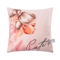 Наволочка декоративная Этель «Cute» 40х40 см, 100% п/э, велюр Наволочка декоративная Этель «Cute» 40х40 см, 100% п/э, велюр