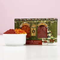 Подарочный набор косметики новогодний &laquo;Рождественские истории&raquo;, соль для ванны 100 г и жемчуг для ванны 80 г, Новый Год