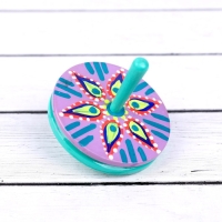 Волчок двойной большой "Расписной", МИКС Волчок двойной большой "Расписной", МИКС