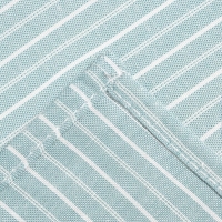 Набор кухонных полотенец Доляна &laquo;Полосы&raquo;, 40х70см- 2шт, зеленый, 50%п/э, 50%хл