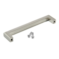 Ручка-скоба SQUARE CAPPIO RSC008, нержавеющая сталь, м/о 128 мм, цвет серебро