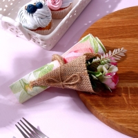 Набор для украшения: топпер «С днём рождения» 1 шт, кольцо для салфеток 1 шт, МИКС Набор для украшения: топпер «С днём рождения» 1 шт, кольцо для салфеток 1 шт, МИКС