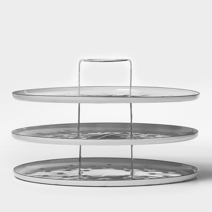 Мантоварка-позница эмалированная, 9 л, 3 вставки, цвет белый Мантоварка-позница эмалированная, 9 л, 3 вставки, цвет белый