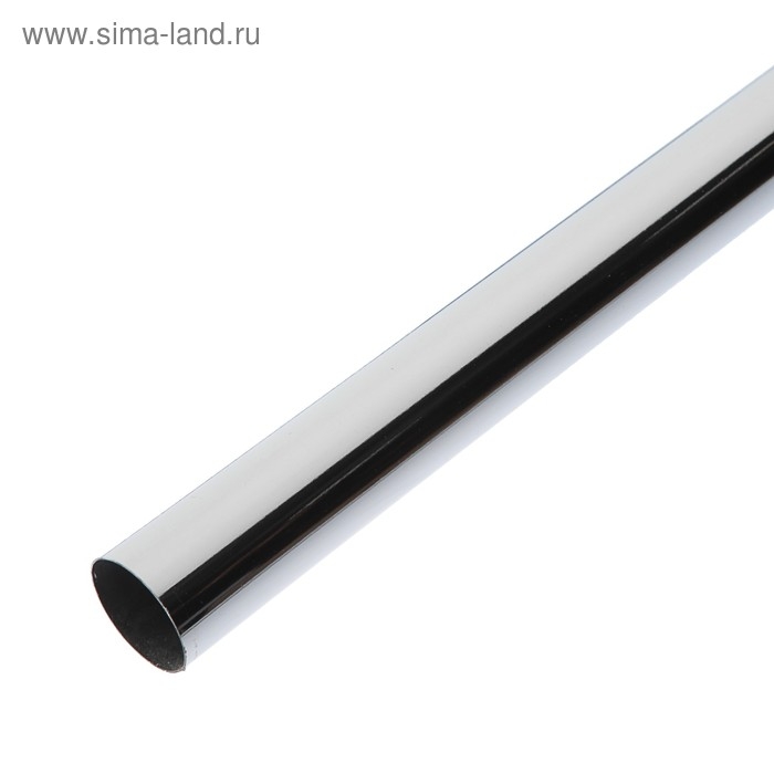Труба, 3 м, d=25 мм, сталь 0.6 мм, цвет хром Труба, 3 м, d=25 мм, сталь 0.6 мм, цвет хром