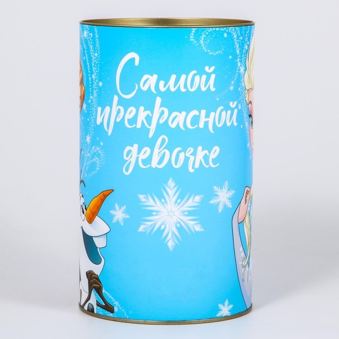 Копилка металлическая, 20,5 см х 12 см х 12 см, XXL Копилка металлическая, 20,5 см х 12 см х 12 см, XXL "На заветную мечту", Холодное сердце