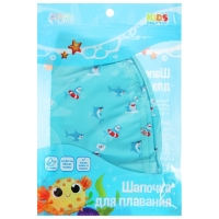 Шапочка для плавания детская ONLYTOP «Акулы», тканевая, обхват 46-50 см Шапочка для плавания детская ONLYTOP «Акулы», тканевая, обхват 46-50 см