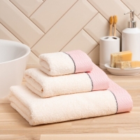 Полотенце махровое Love Life &laquo;Бриз&raquo; 70х120 см, розовый, 100% хл, 500 гр/м2