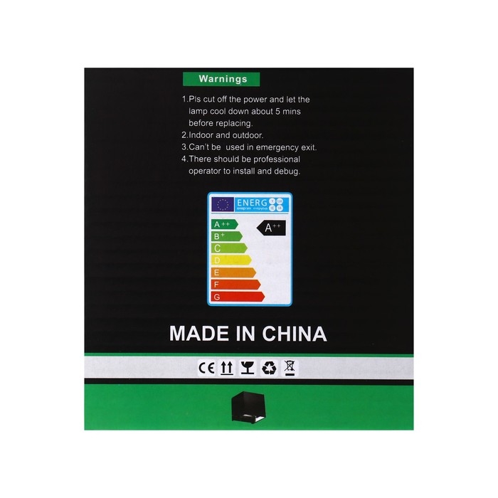 Светильник фасадный «Куб», FSD-063, 6 Вт, 3000К, регулир. луч, IP65, 220 В, пластик, белый 1008423 Светильник фасадный «Куб», FSD-063, 6 Вт, 3000К, регулир. луч, IP65, 220 В, пластик, белый 1008423