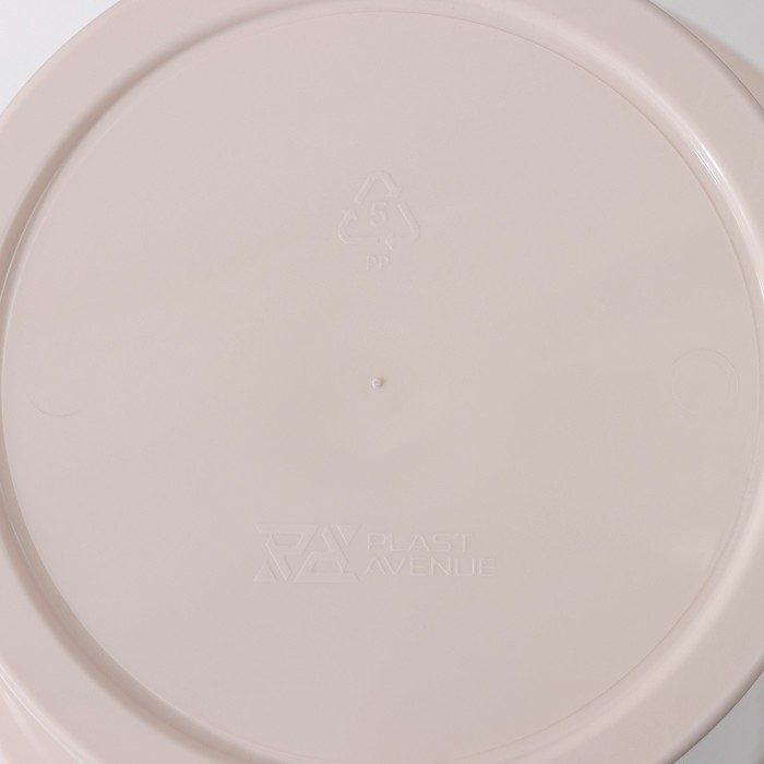 Кашпо для цветов со вставкой &laquo;Порто&raquo;, 6 л, цвет жемчужный