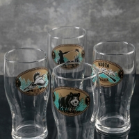 Бокал стеклянный для пива «Тюлип. На охоте», 570 мл, рисунок МИКС Бокал стеклянный для пива «Тюлип. На охоте», 570 мл, рисунок МИКС