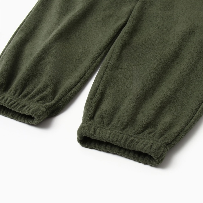Брюки для девочки MINAKU: Fleece Soft, цвет зелёный, рост 170 см