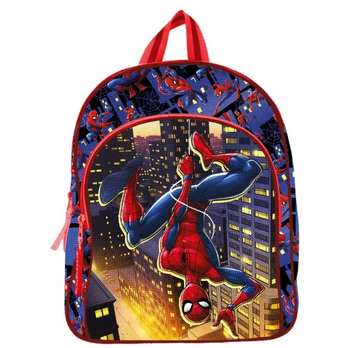 Рюкзак десткий текстильный с карманом 25*24*9см, Человек-паук Рюкзак десткий текстильный с карманом 25*24*9см, Человек-паук