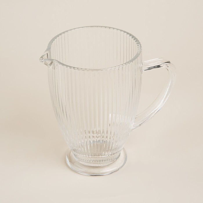 Кувшин для воды стеклянный SL Home &laquo;Модерн&raquo;, 1,2 л, 19,5&times;13&times;18,5 см, цвет прозрачный