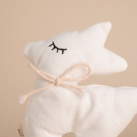 Мягкая игрушка &laquo;Оленёнок&raquo;, 15 см, цвет белый, с бантиком