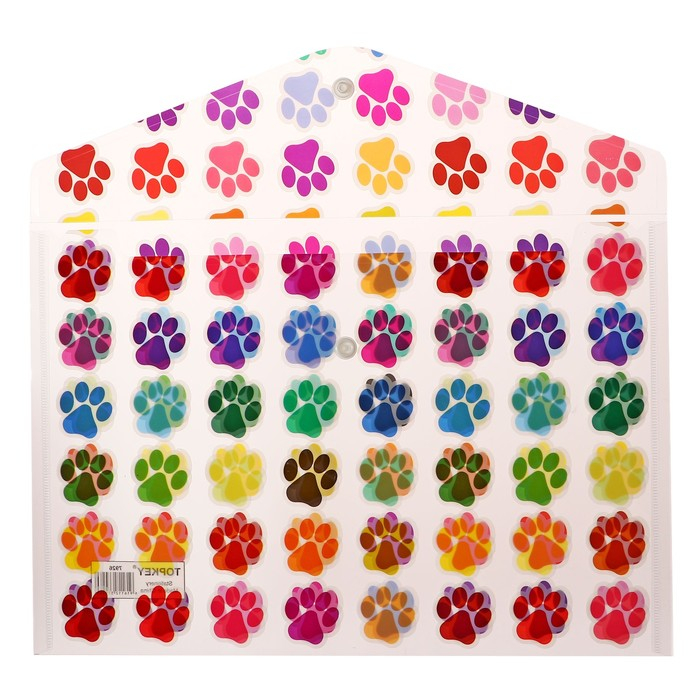 Набор папок-конвертов на кнопке А4, 160 мкр, 12 штук, МИКС Набор папок-конвертов на кнопке А4, 160 мкр, 12 штук, МИКС