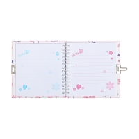 Записная книжка подарочная, 45 листов, линия, на замке, на гребне, Вишенки (13х13,5см) Записная книжка подарочная, 45 листов, линия, на замке, на гребне, Вишенки (13х13,5см)