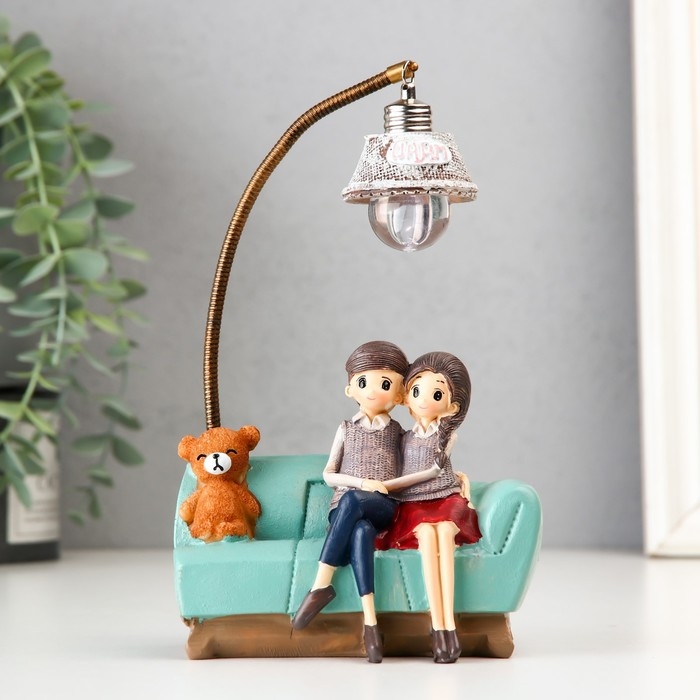 Сувенир полистоун свет Сувенир полистоун свет "Тепло дома" 11,5х7,3х22,3 см