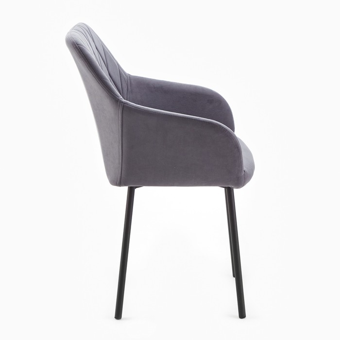 Стул "Либерти", Велюр графит/Черный