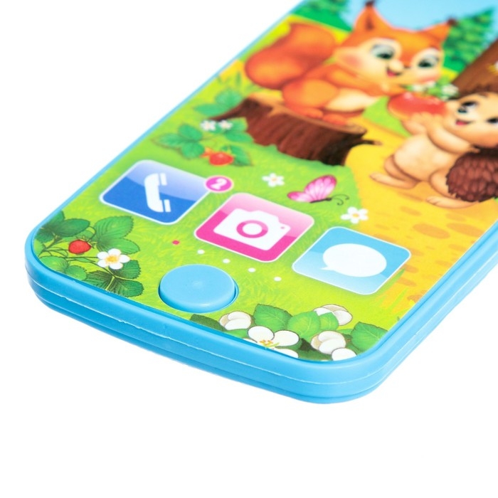 Телефон музыкальный &laquo;Весёлые друзья&raquo;, звук, цвет синий