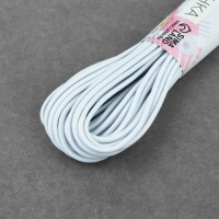 Резинка шляпная, 3 мм, 10 &plusmn; 0,5 м, цвет белый