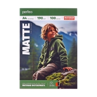 Фотобумага А4 д/струйной печати 100л, 190г/м2, односторонняя, матовая Perfeo Фотобумага А4 д/струйной печати 100л, 190г/м2, односторонняя, матовая Perfeo