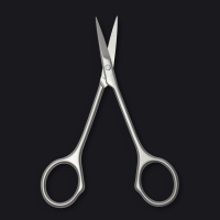 Ножницы маникюрные &laquo;Premium satin&raquo;, узкие, прямые, матовые, 10,5 см, на блистере, цвет матовый серебристый