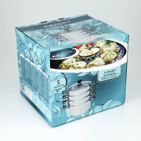 Мантоварка «Алтын», 16,2 л, d=26 см, 3 секции, капсульное дно, стеклянная крышка, индукция Мантоварка «Алтын», 16,2 л, d=26 см, 3 секции, капсульное дно, стеклянная крышка, индукция