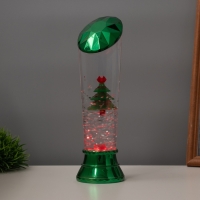Лава лампа &laquo;Елка&raquo; LED 3хААА, USB зеленый 6,5х6,5х23,7см