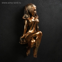 Вешалка - ключница "Девушка" 32х15х13см