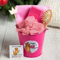 Набор подарочный &laquo;Милая, с Новым годом&raquo; полотенце и аксессуары