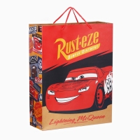 Пакет подарочный крафт, 40х31х11.5 см, Тачки Пакет подарочный крафт, 40х31х11.5 см, Тачки