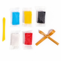 Ёлочная подвеска из полимерной глины своими руками на новый год &laquo;Змея в шапочке&raquo;, новогодний набор для творчества