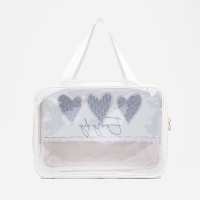 Косметичка на молнии, цвет белый Косметичка на молнии, цвет белый