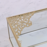 Органайзер для хранения «GREAT», с крышкой, стеклянный, с зеркальным дном, 1 секция, 25 × 17,5 × 8,5 см, цвет прозрачный/медный Органайзер для хранения «GREAT», с крышкой, стеклянный, с зеркальным дном, 1 секция, 25 × 17,5 × 8,5 см, цвет прозрачный/медный