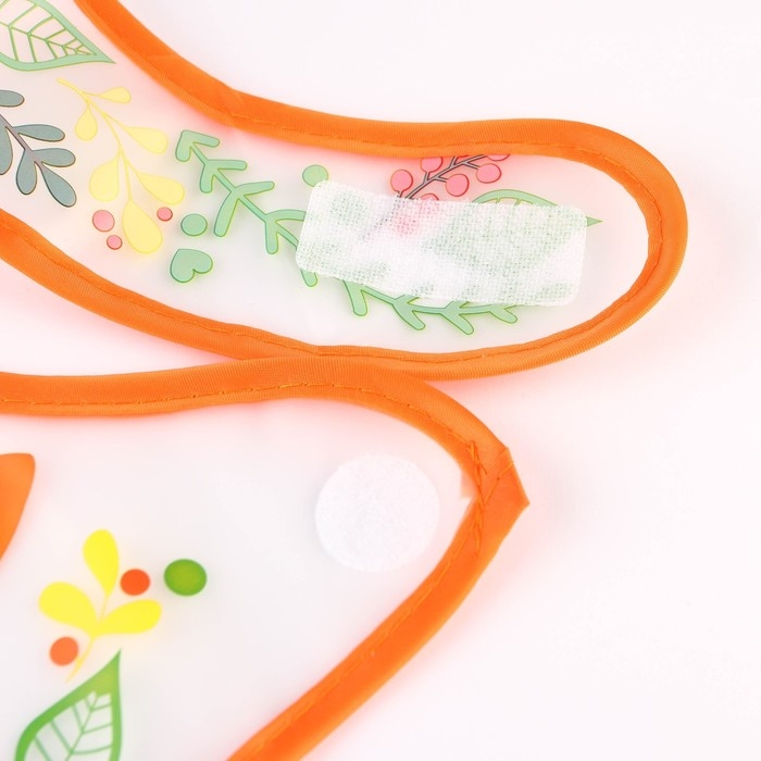 Нагрудник для кормления &laquo;Лисичка Соня&raquo; непромокаемый на липучке, с карманом