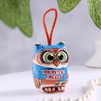 Сувенир "Сова в синем шарфике", керамика Сувенир "Сова в синем шарфике", керамика