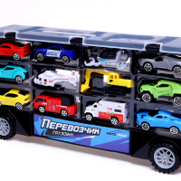 Грузовик &laquo;Перевозчик&raquo;, в комплекте 10 машин и 2 вертолёта