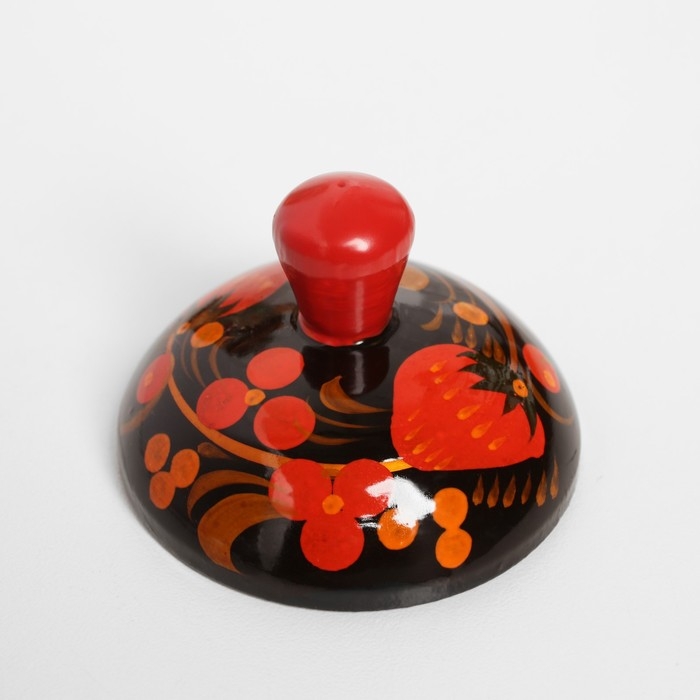 Солонка &laquo;Ягодка&raquo;, 9&times;6,5 см, хохлома