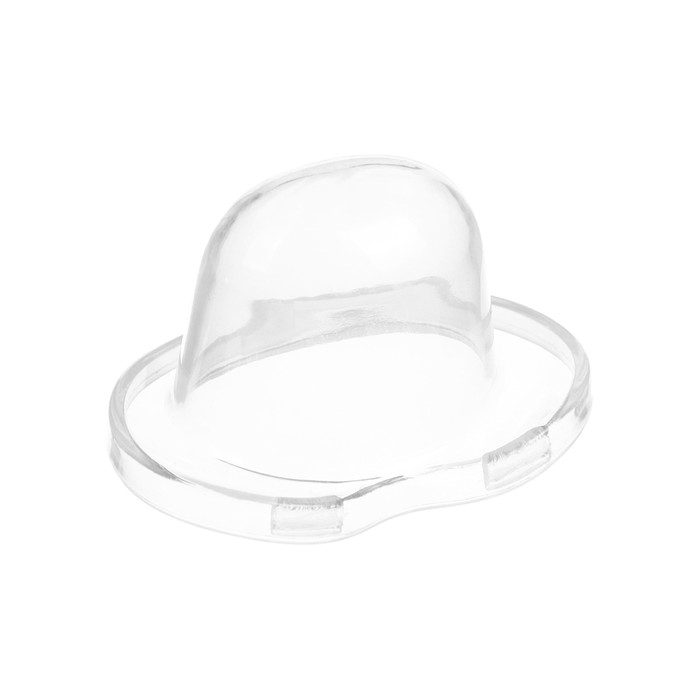 Соска-пустышка ортодонтическая, силикон, +6 мес., с колпачком, цвет персик