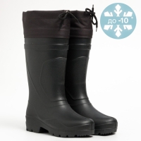 Сапоги мужские с утеплителем, цвет чёрный, размер 45