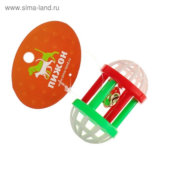 Игрушка для кошек с бубенчиком Игрушка для кошек с бубенчиком "Амфитеатр", 6,8 х 4 см, микс цветов