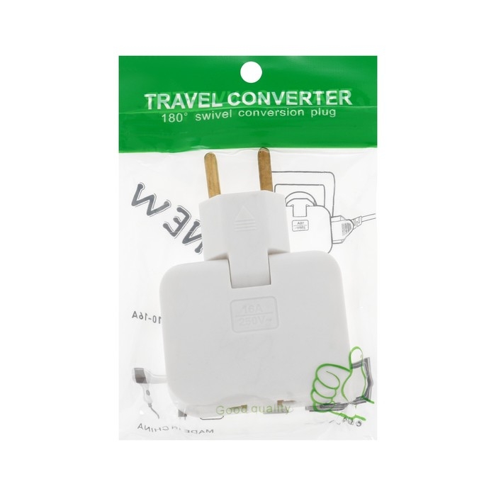 Тройник плоский, поворотный, 3 розетки, 10А, без з/к, белый Тройник плоский, поворотный, 3 розетки, 10А, без з/к, белый