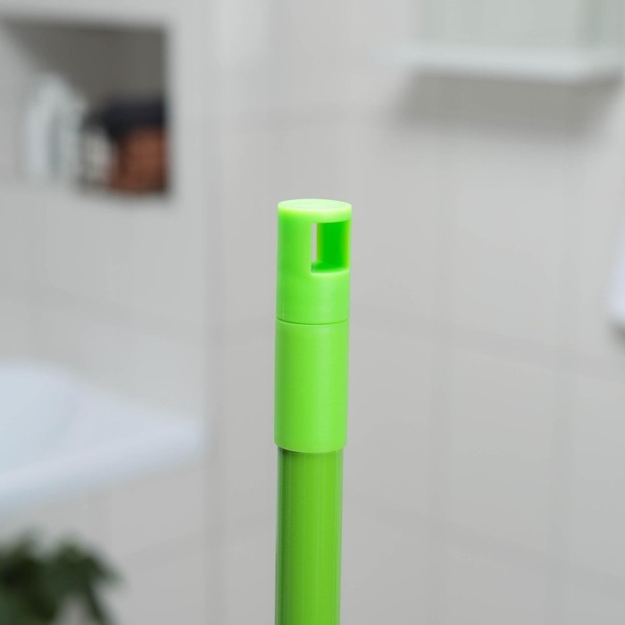 Швабра для мытья пола Доляна, микрофибра 38&times;8 см, гибкие края, телескопическая ручка 80(120) см