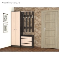 Обувница ЯПТ-3 Ямайка, 700x270x746, Венге/Дуб молочный Обувница ЯПТ-3 Ямайка, 700x270x746, Венге/Дуб молочный