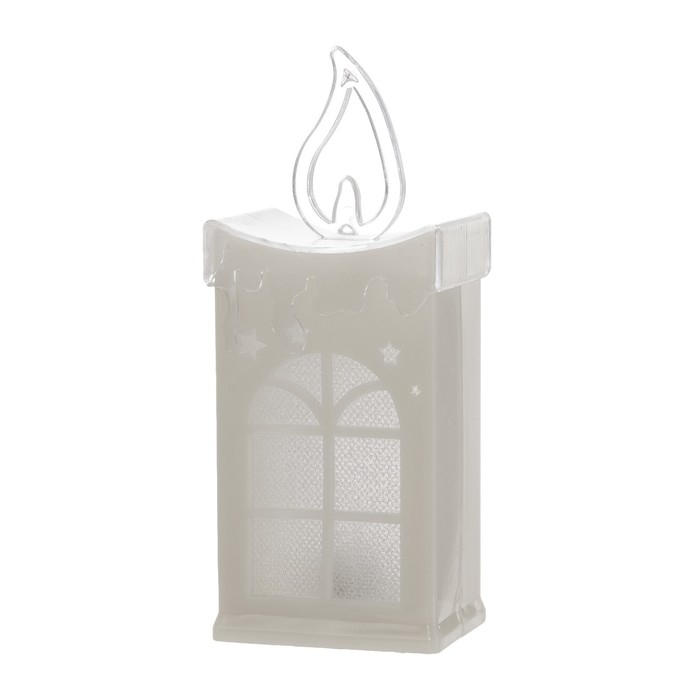 Ночник "Снежный домик" LED от батареек 3хLR1130 белый 5х4х13 см RISALUX