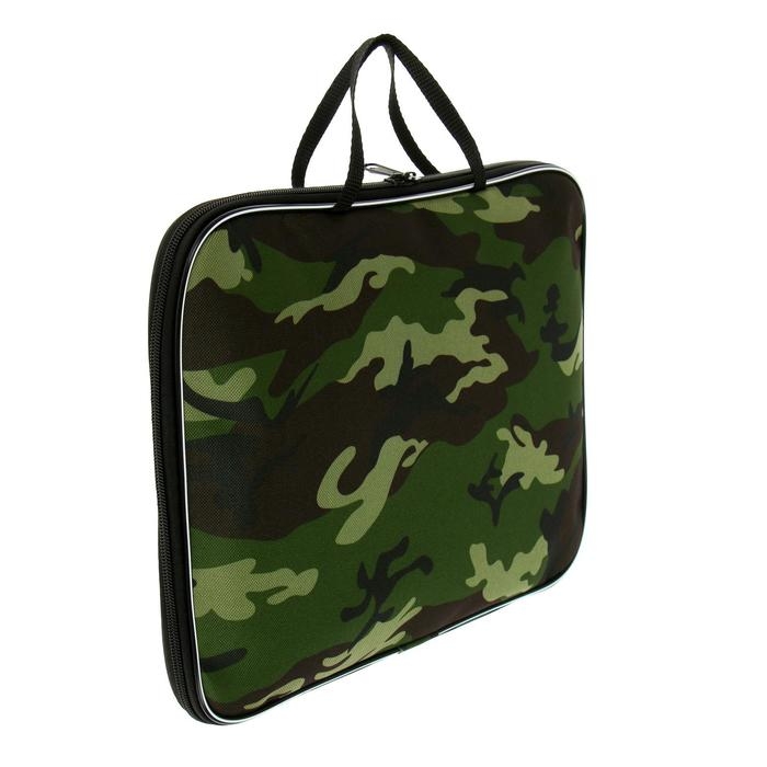 Папка с ручками текстильная А4, 350 х 270 х 20 мм, Calligrata Папка с ручками текстильная А4, 350 х 270 х 20 мм, Calligrata "Офис", нейлон 600D, милитари