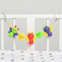 Растяжка на коляску/кроватку &laquo;Бабочки&raquo;, 3 игрушки, Крошка Я