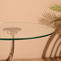 Столик кофейный 52х52х50 см, алюминий, стекло Столик кофейный 52х52х50 см, алюминий, стекло