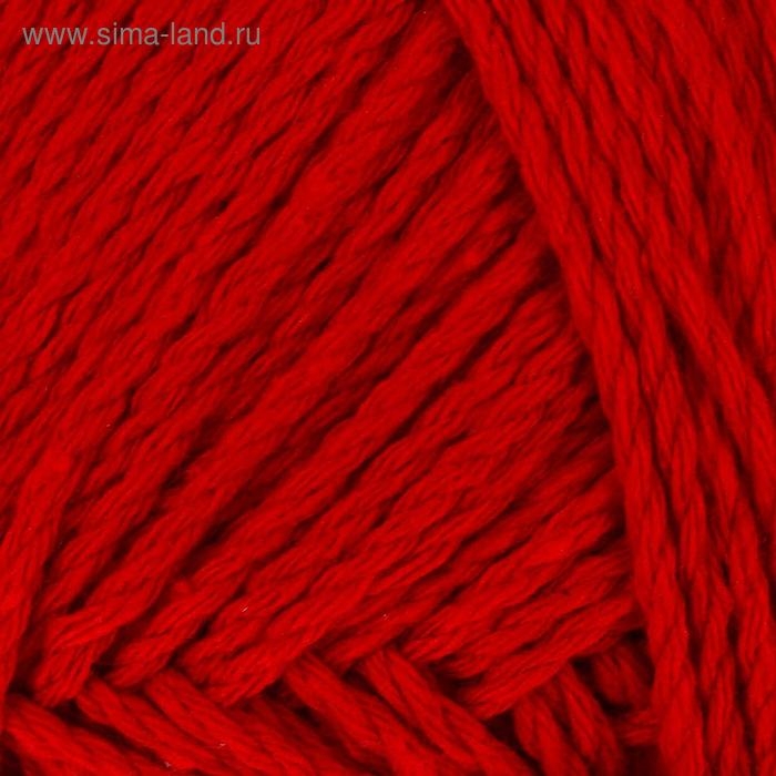 Пряжа "Мягкий хлопок" 70% хлопок, 30% нейлон 220м/100гр (046 красный)